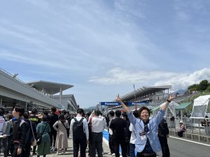 Superconductive motor exhibit at Fuji Speedway!